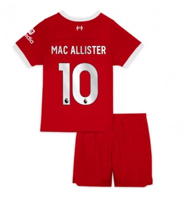 Liverpool Alexis Mac Allister #10 Hjemmebanesæt Børn 2023-24 Kort ærmer (+ korte bukser)
